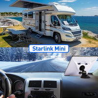Starlink Mini vehicle dashboard mount for RV camping and road travel use