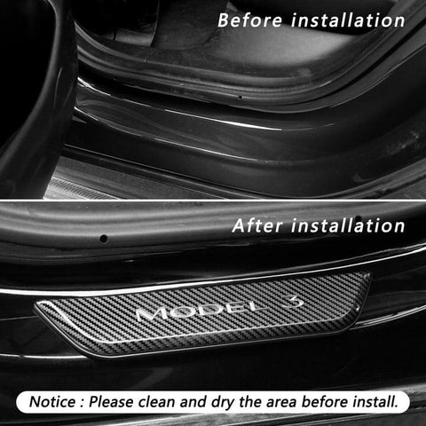 Tesstudio Tesla Model 3/Y LED illuminated Welcome Pedal Door Sill Protector