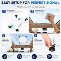 Starlink Mini Silicone Protective Case & 4-Cup Suction Mount Kit