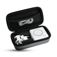 10,000mAh 5-in-1 Power Bank + Free Case, Portable Charger with Built-in Lightning Cable and Foldable AC Plug, 20W Max Compact Battery Pack（Travel Pro Bundle）