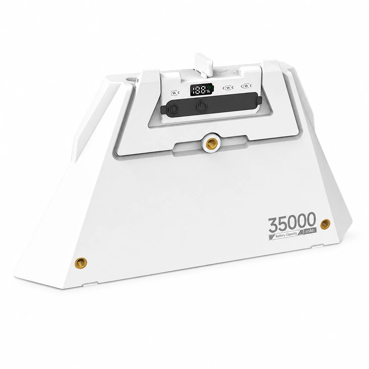 CTmods Starlink Mini Snap-Fit Travel Battery V4, white battery with LCD and built-in stand